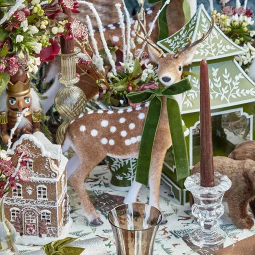 Napkin Rings & Bows | For The Chalet<Mrs. Alice Forest Green Velvet Bow (Set of 4) - 20cm