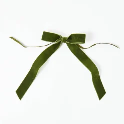 Napkin Rings & Bows | For The Chalet<Mrs. Alice Forest Green Velvet Bow (Set of 4) - 20cm