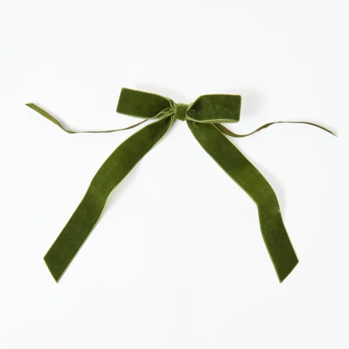 Napkin Rings & Bows | For The Chalet<Mrs. Alice Forest Green Velvet Bow (Set of 4) - 20cm