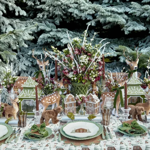 Napkin Rings & Bows | For The Chalet<Mrs. Alice Forest Green Velvet Bow (Set of 4) - 20cm