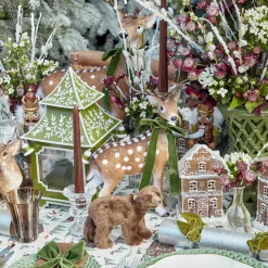 Napkin Rings & Bows | For The Chalet<Mrs. Alice Forest Green Velvet Bow (Set of 4) - 20cm
