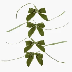 Napkin Rings & Bows<Mrs. Alice Forest Green Velvet Mini Bows (Set of 4)