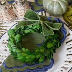 Napkin Rings & Bows<Mrs. Alice Forest Green Velvet Mini Bows (Set of 4)