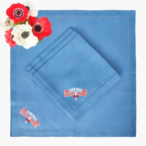 Napkins | For The Hostess<Mrs. Alice Fourth of July Napkins (Set of 4)