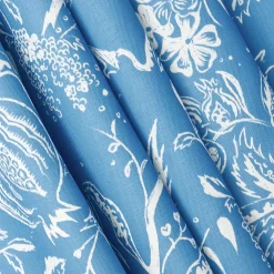 Serena Fresson Fabrics<Mrs. Alice French Blue Chelsea Square Fabric