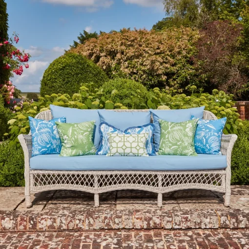 Serena Fresson Fabrics<Mrs. Alice French Blue Chelsea Square Fabric