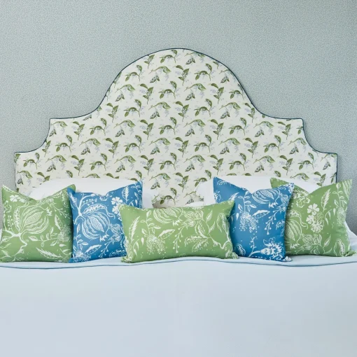 Serena Fresson Fabrics<Mrs. Alice French Blue Chelsea Square Fabric