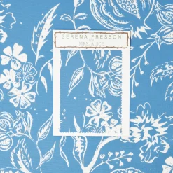 Serena Fresson Fabrics<Mrs. Alice French Blue Chelsea Square Fabric