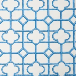 Serena Fresson Fabrics<Mrs. Alice French Blue Shaded Bamboo Fabric