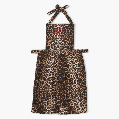 Mrs. Alice Monogram | Monogrammable Gifts<Mrs. Alice Frilled Leopard Apron