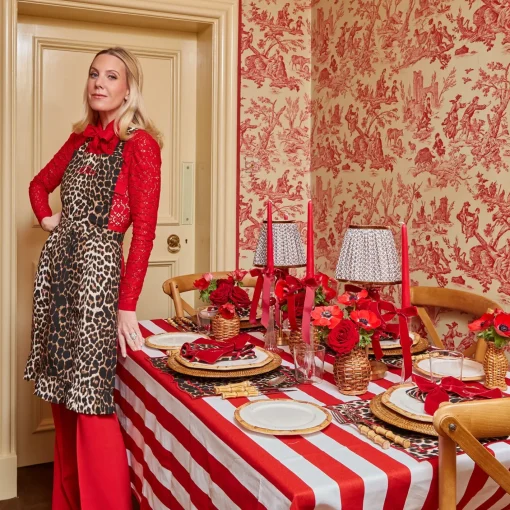Mrs. Alice Monogram | Monogrammable Gifts<Mrs. Alice Frilled Leopard Apron