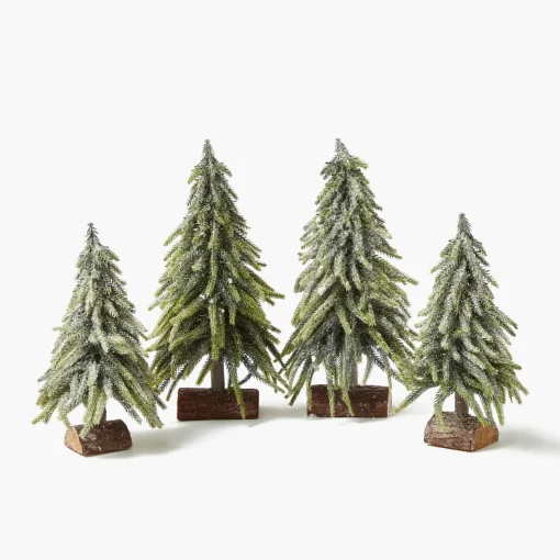 Christmas Decorations<Mrs. Alice Frosted Fir Tree Family