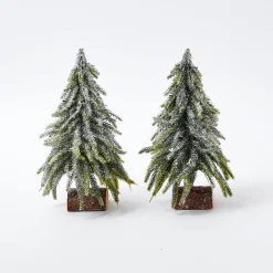 Christmas Decorations<Mrs. Alice Frosted Fir Trees (Pair)