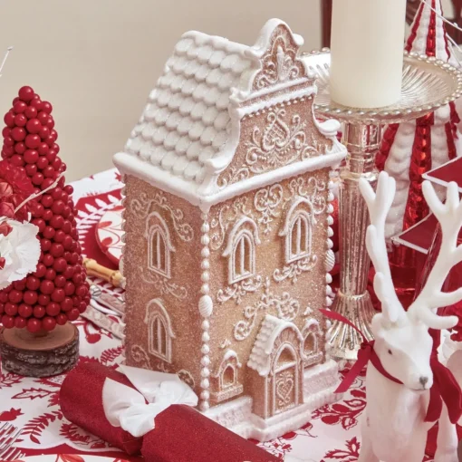 Christmas Decorations<Mrs. Alice Frosted Gingerbread Townhouse (Medium)