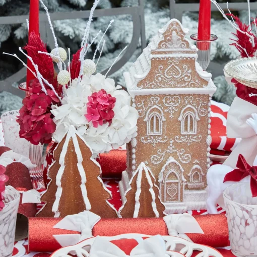 Christmas Decorations<Mrs. Alice Frosted Gingerbread Townhouse (Medium)