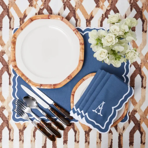 Dinner Plates<Mrs. Alice Geometric Bamboo Dinner Plate