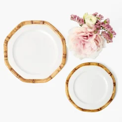 Starter Plates<Mrs. Alice Geometric Bamboo Starter Plate