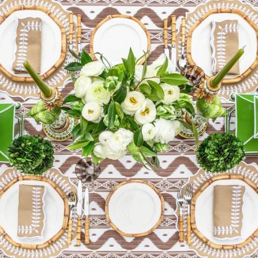 Starter Plates<Mrs. Alice Geometric Bamboo Starter Plate