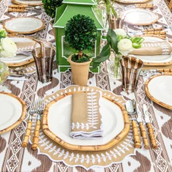 Starter Plates<Mrs. Alice Geometric Bamboo Starter Plate