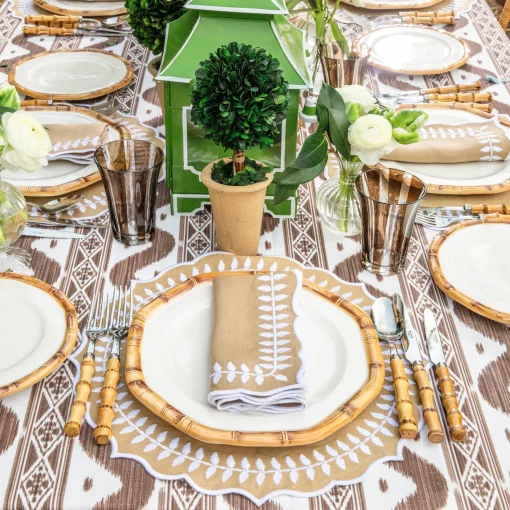 Starter Plates<Mrs. Alice Geometric Bamboo Starter Plate
