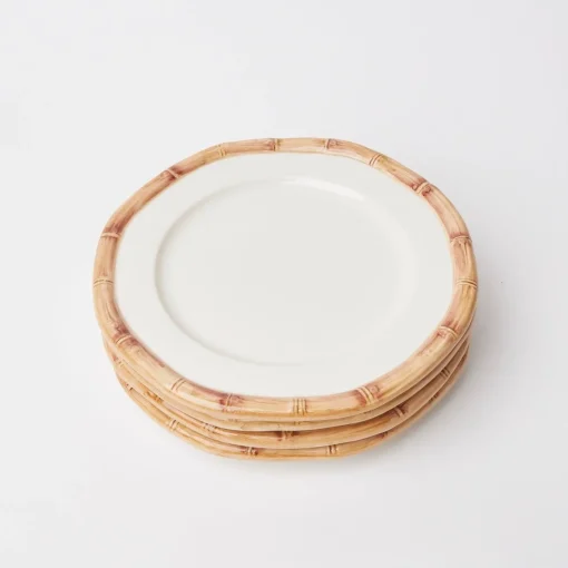 Starter Plates<Mrs. Alice Geometric Bamboo Starter Plate
