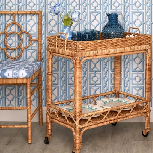 Furniture | Furniture<Mrs. Alice Giovanni Rattan Bar Cart