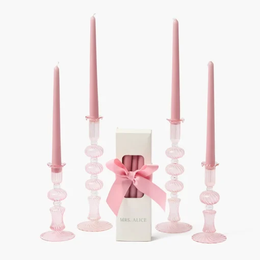 Summer Candleware | Candles<Mrs. Alice Gisele Pink Candle Set