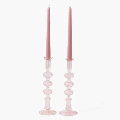 Summer Candleware | Candles<Mrs. Alice Gisele Pink Candle Set