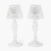 Summer Glassware | Summer Candleware<Mrs. Alice Glass Lantern Tea Light Holder (Pair) - 24cm