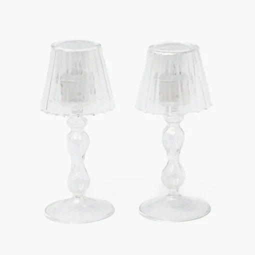 Summer Glassware | Summer Candleware<Mrs. Alice Glass Lantern Tea Light Holder Set