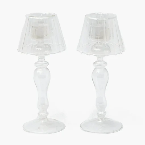 Summer Glassware | Summer Candleware<Mrs. Alice Glass Lantern Tea Light Holder Set