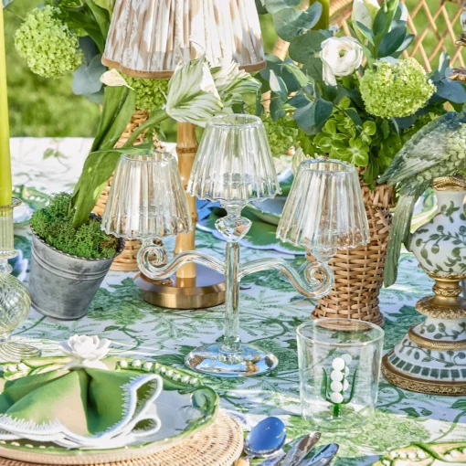 Summer Candleware | Candle Holders<Mrs. Alice Glass Lantern Tealight Candleabra