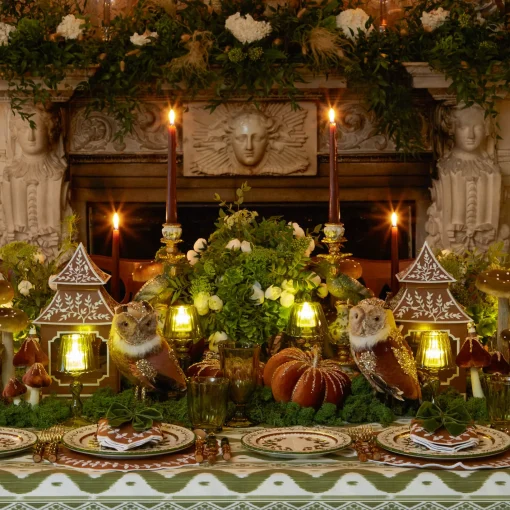 Autumn Decorations<Mrs. Alice Glitter Velvet Pumpkin Family