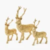 Christmas Decorations<Mrs. Alice Gold Glitter Reindeer Family
