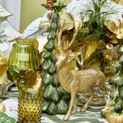 Christmas Decorations<Mrs. Alice Gold Glitter Reindeer Family