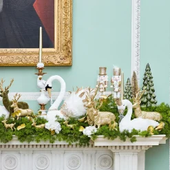 Christmas Decorations<Mrs. Alice Gold Glitter Reindeer Family