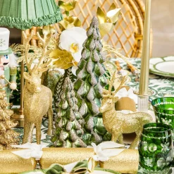 Christmas Decorations<Mrs. Alice Gold Glitter Reindeer (Pair)