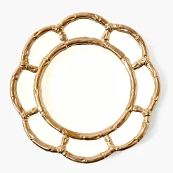 Starter Plates<Mrs. Alice Gold Petal Bamboo Ceramic Starter Plate
