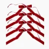 Napkin Rings & Bows<Mrs. Alice Gold Trimmed Red Velvet Bows (Set of 4) - 20cm