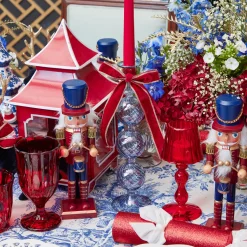 Napkin Rings & Bows<Mrs. Alice Gold Trimmed Red Velvet Bows (Set of 4) - 20cm