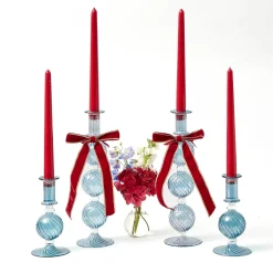 Napkin Rings & Bows<Mrs. Alice Gold Trimmed Red Velvet Bows (Set of 4) - 20cm