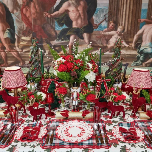 Napkin Rings & Bows<Mrs. Alice Gold Trimmed Red Velvet Bows (Set of 4)