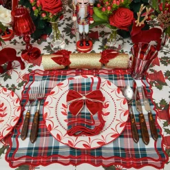 Napkin Rings & Bows<Mrs. Alice Gold Trimmed Red Velvet Bows (Set of 4)