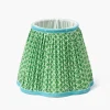 Summer Lighting | Lampshades<Mrs. Alice Green & Blue Lotus Lampshade (18cm)