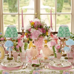 Lampshades<Mrs. Alice Green & Pink Ikat Lampshade (18cm)