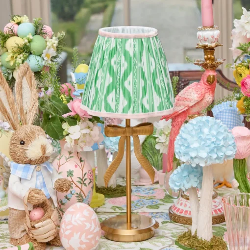 Lampshades<Mrs. Alice Green & Pink Ikat Lampshade (18cm)