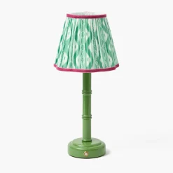 Summer Lighting | Lampshades<Mrs. Alice Green & Raspberry Ikat Lampshade (18cm)