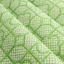 Serena Fresson Fabrics<Mrs. Alice Green Bamboo Trellis Fabric