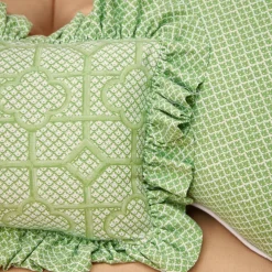 Serena Fresson Fabrics<Mrs. Alice Green Bamboo Trellis Fabric