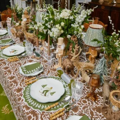 Table Linen Sets | For The Chalet<Mrs. Alice Green Bow Laurel Placemats & Napkins (Set of 4)